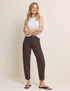 Brown High Rise Putney Barrel Leg Jeans