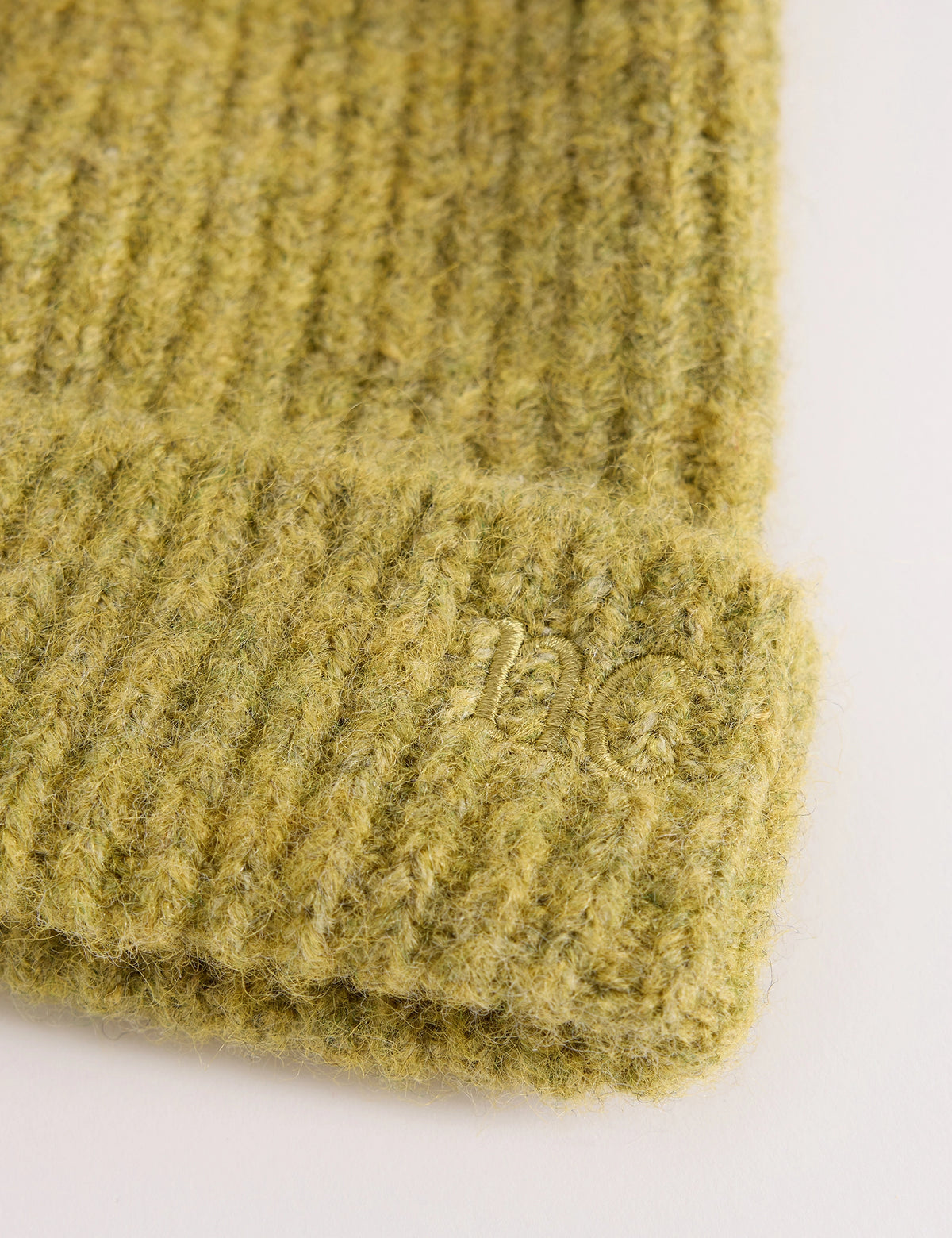 Moss Marl Ribbed Beanie