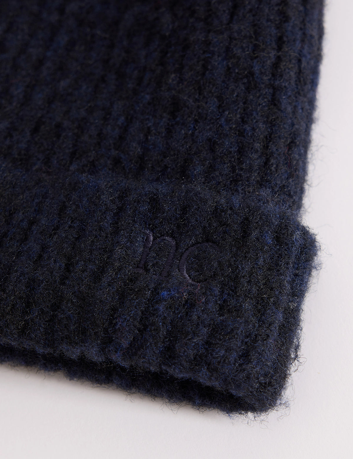 Navy Ribbed Beanie
