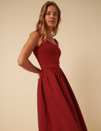 Red Colorado Midi Dress