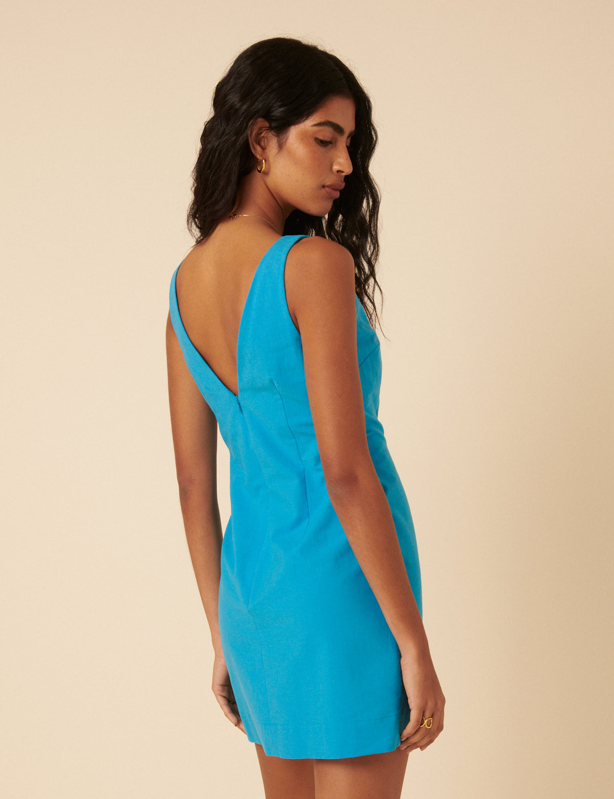 Blue Freya Shift Mini Dress