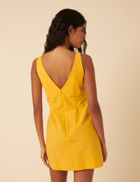Yellow Freya Shift Mini Dress
