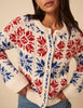 Cream Fair Isle Chunky Knit Cardigan