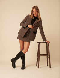 Black Leather Knee High Boots