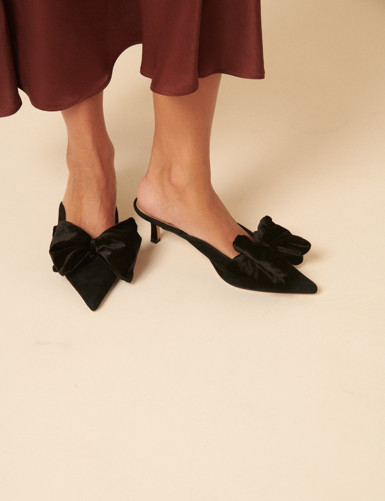 Black Bow Kitten Heel Black Bow Kitten Heel