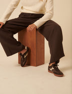 Brown Leather Trainers