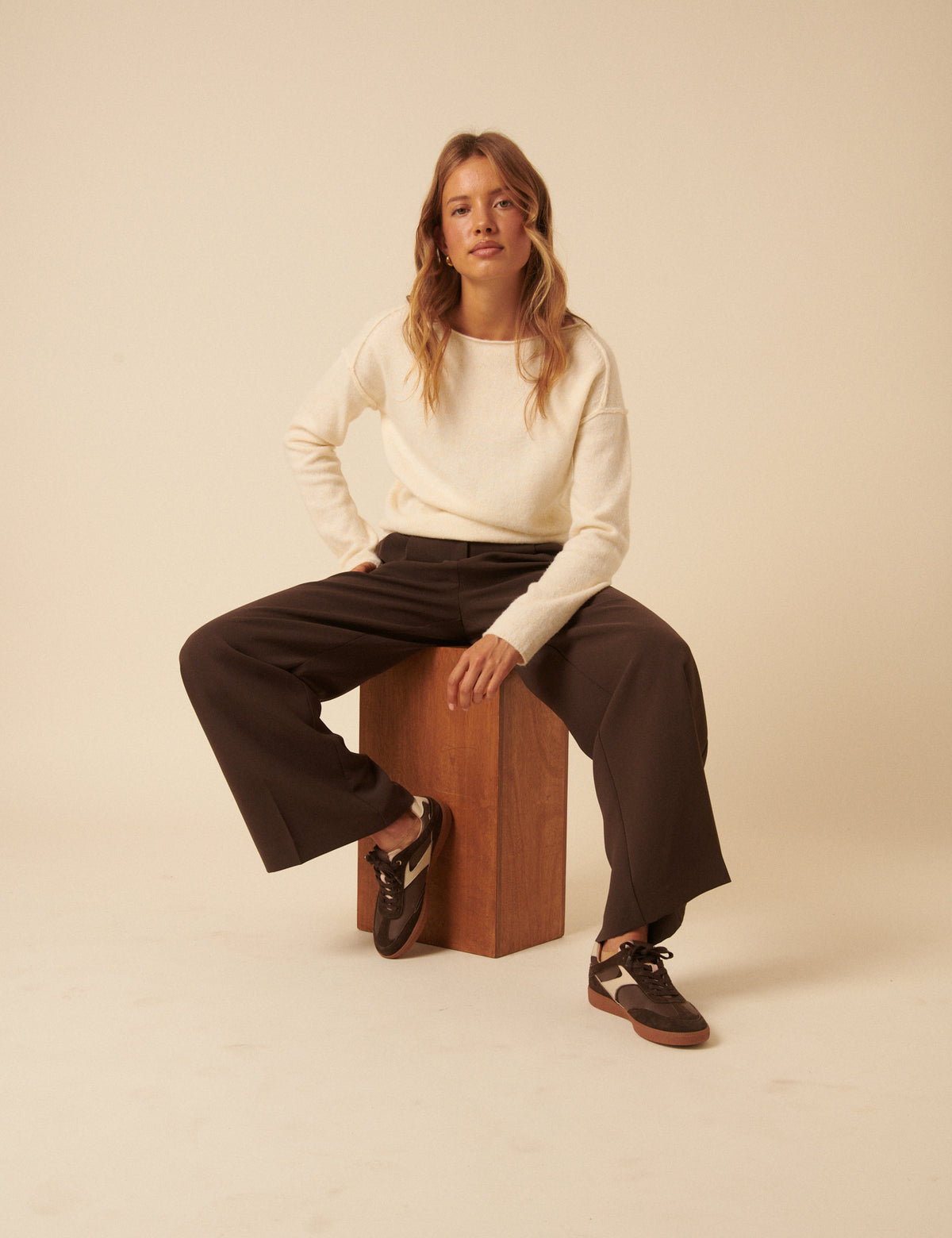 Brown Leather Trainers
