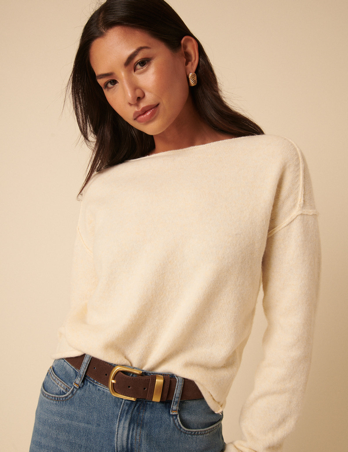 Brown Suede Belt