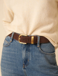 Brown Suede Belt