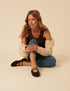 Chocolate Brown Suede Ballet Flats
