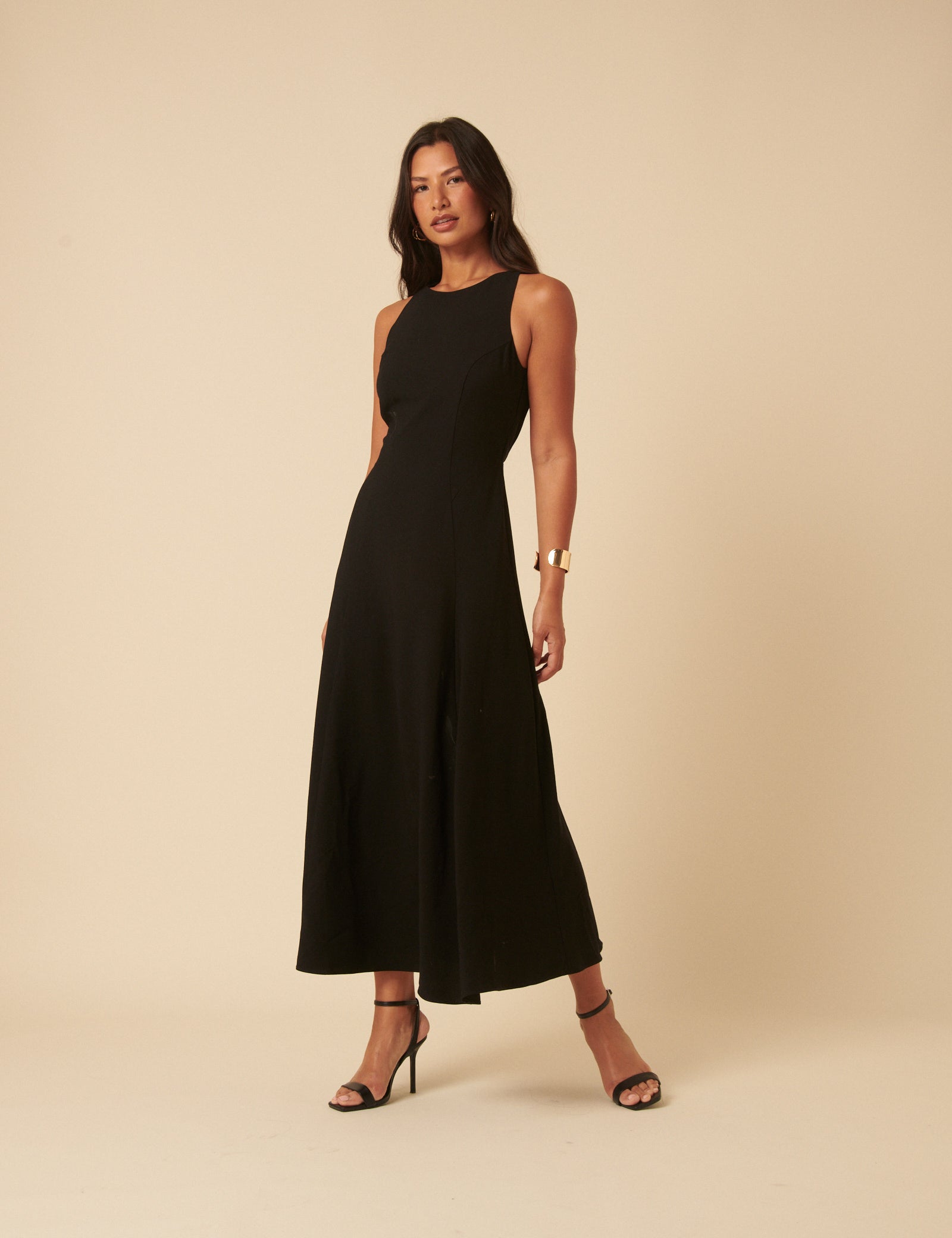 midi black dresses Black Reign Midi Dress