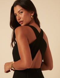 Black Reign Midi Dress