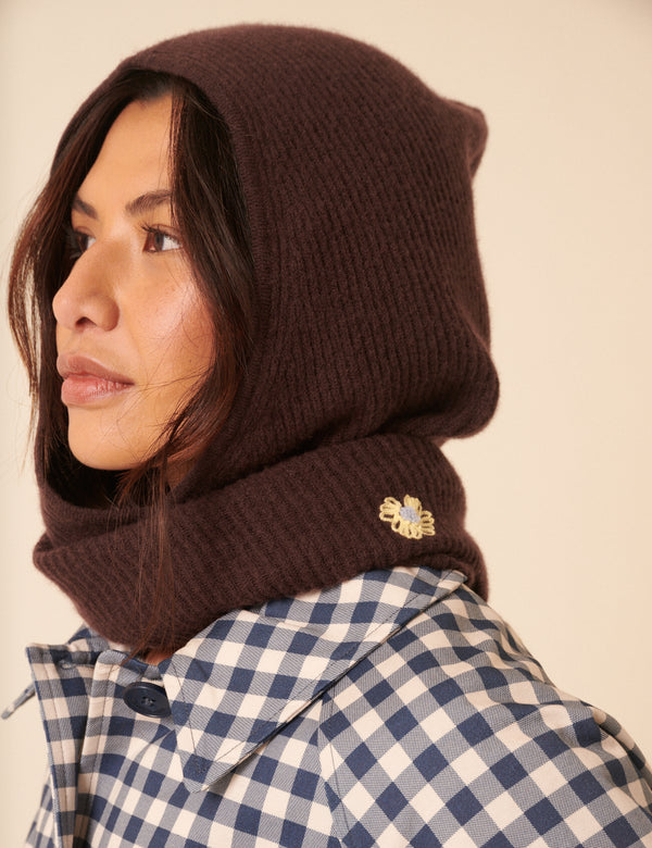 NC x TBCo Brown Wool Hood