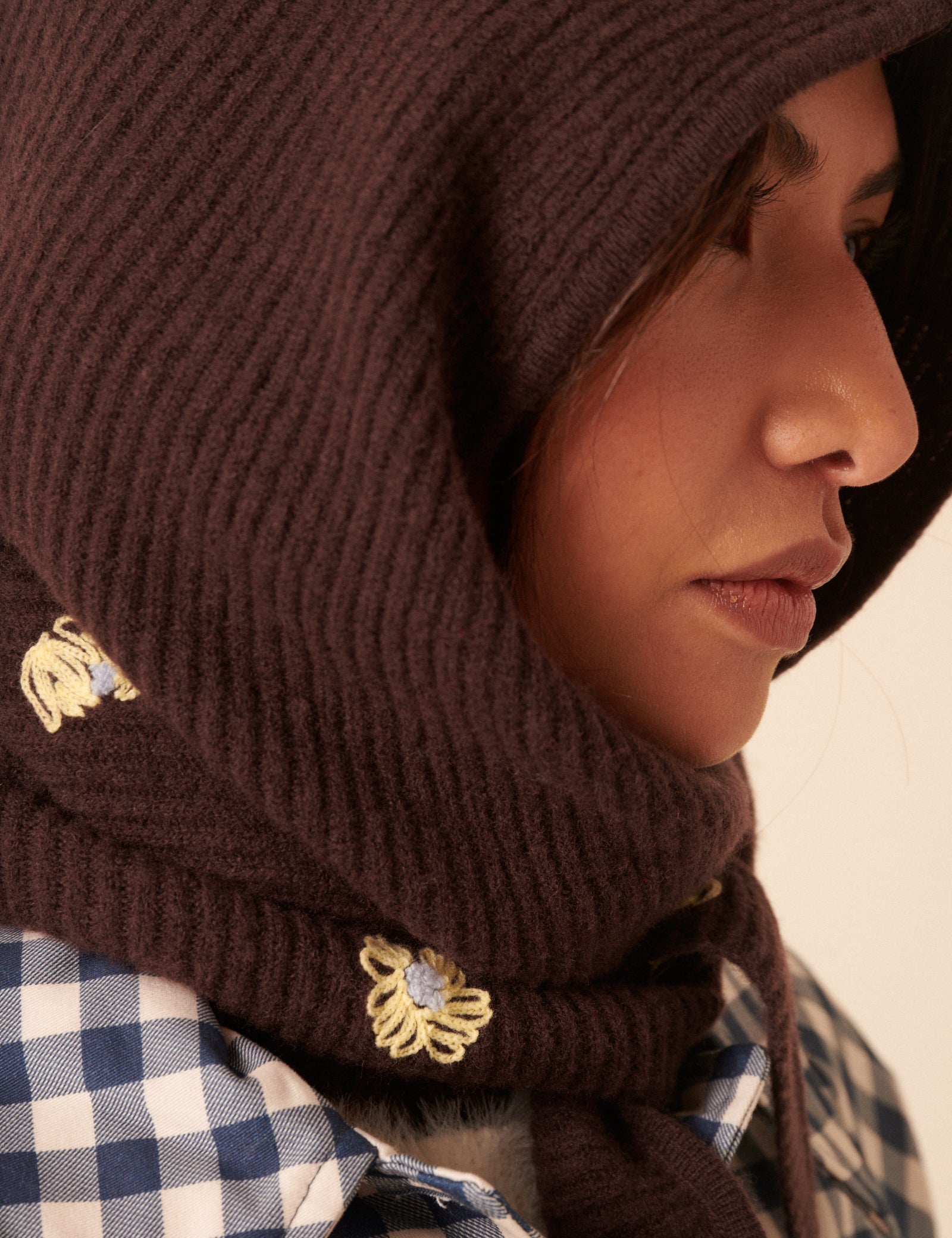 NC x TBCo Brown Wool Hood