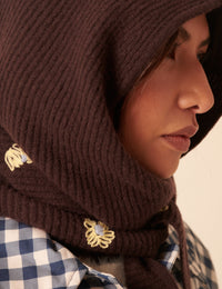 NC x TBCo Brown Wool Hood