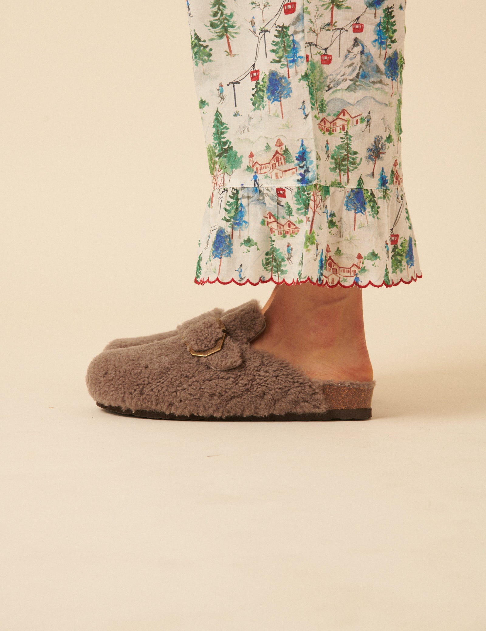 Genuins Stone Sheepskin Slippers