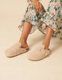 Genuins Cream Sheepskin Slippers