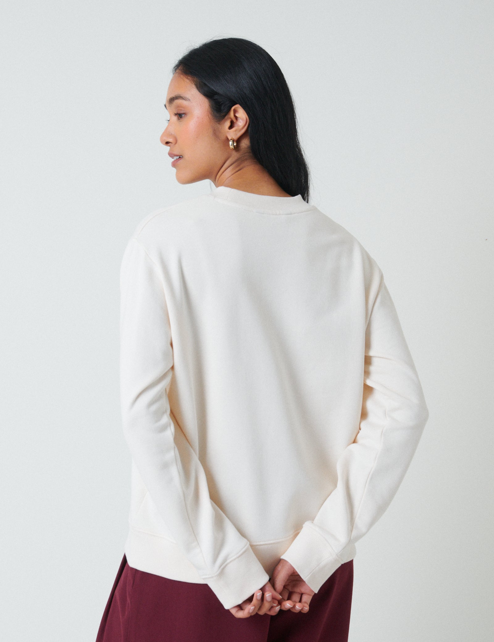 White Wildflower Sweatshirt