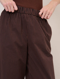 Brown Wide Leg Trousers