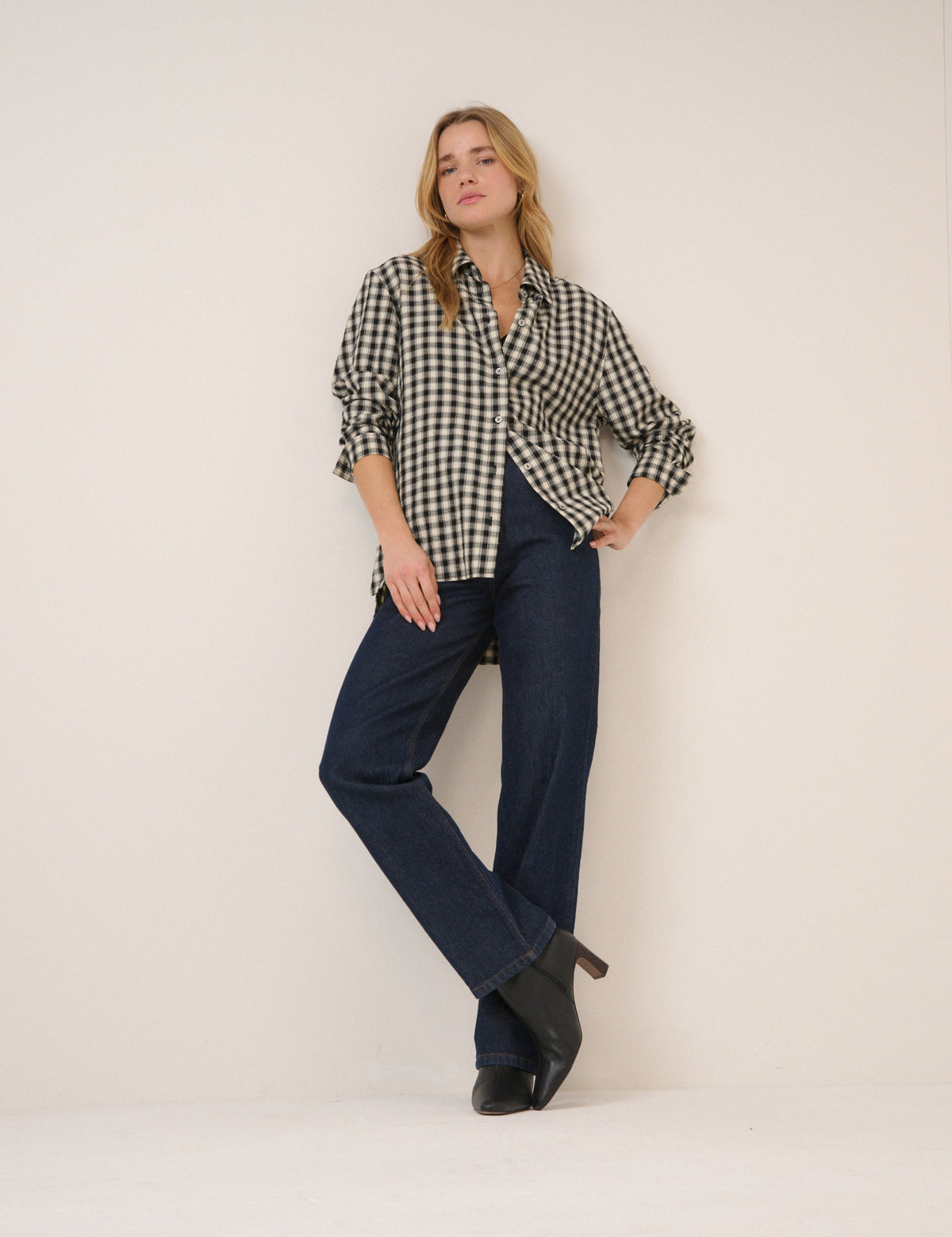 Black Gingham Shirt