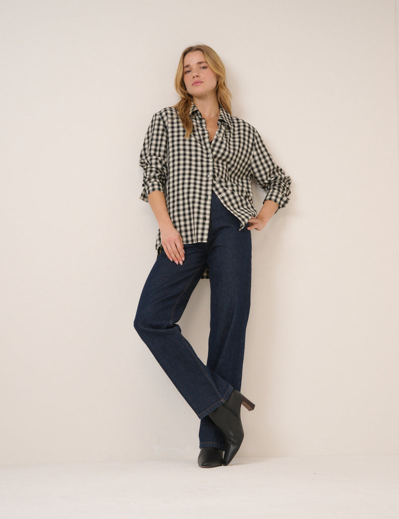 Black Gingham Shirt