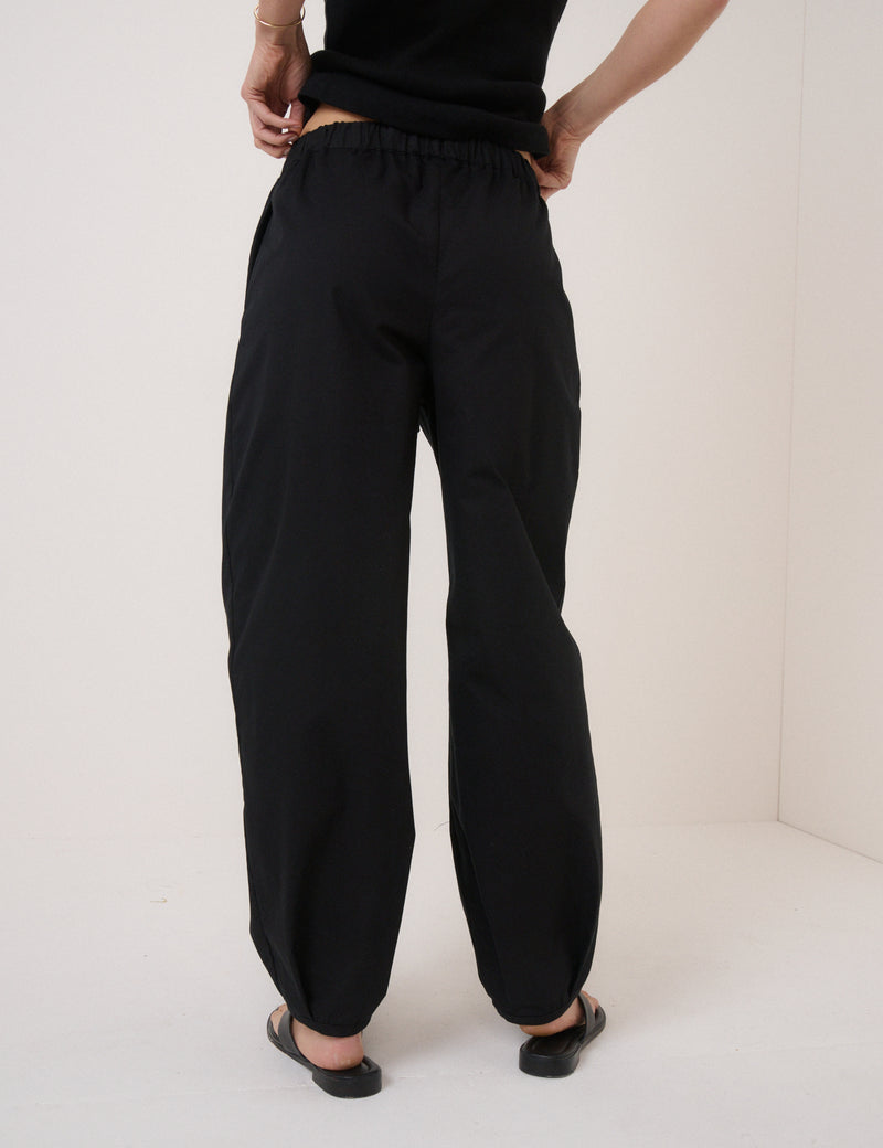 Black High Waisted Balloon Leg Trousers
