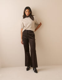 Oatmeal Marl Oversized Knitted Top