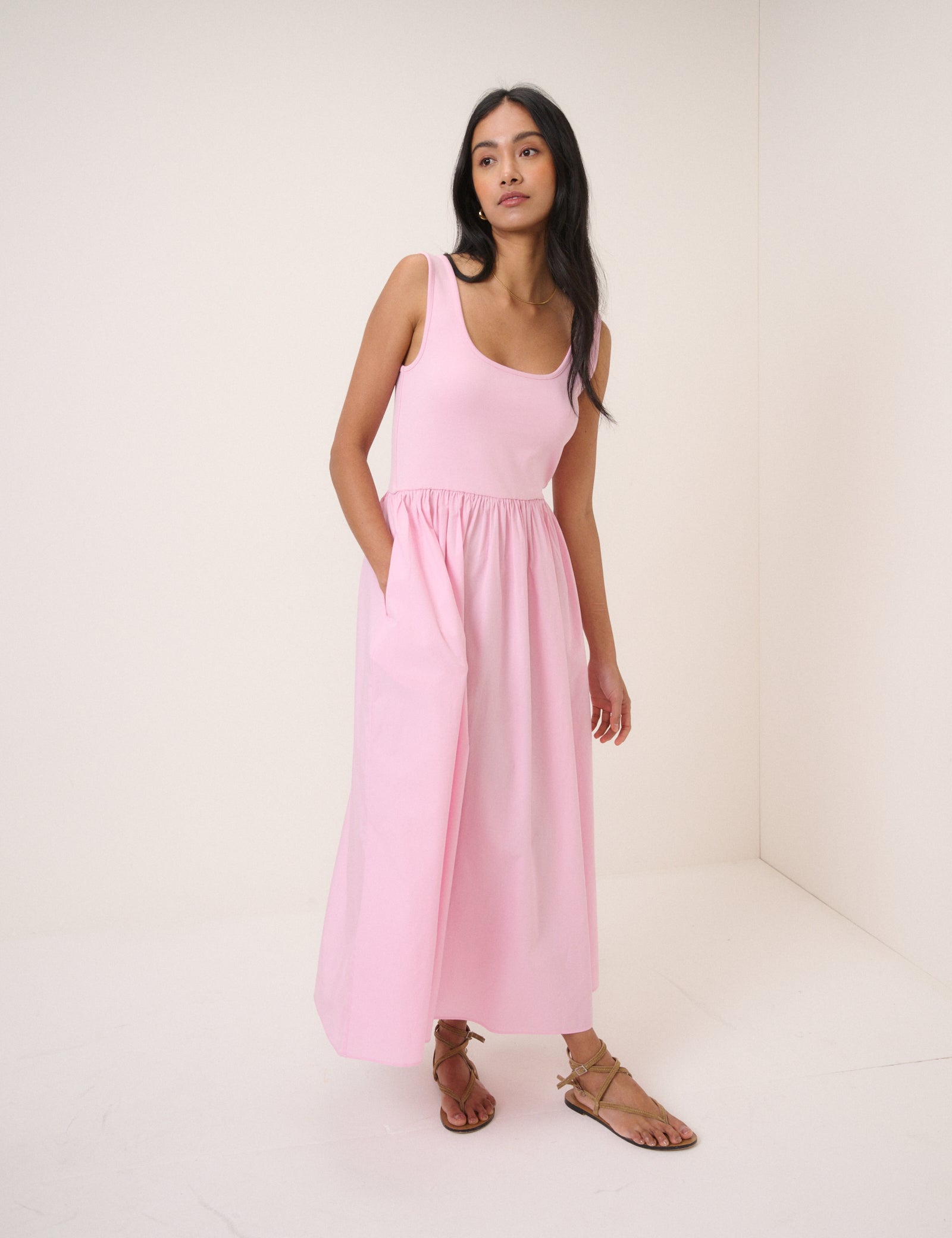 Pink Colorado Midi Dress