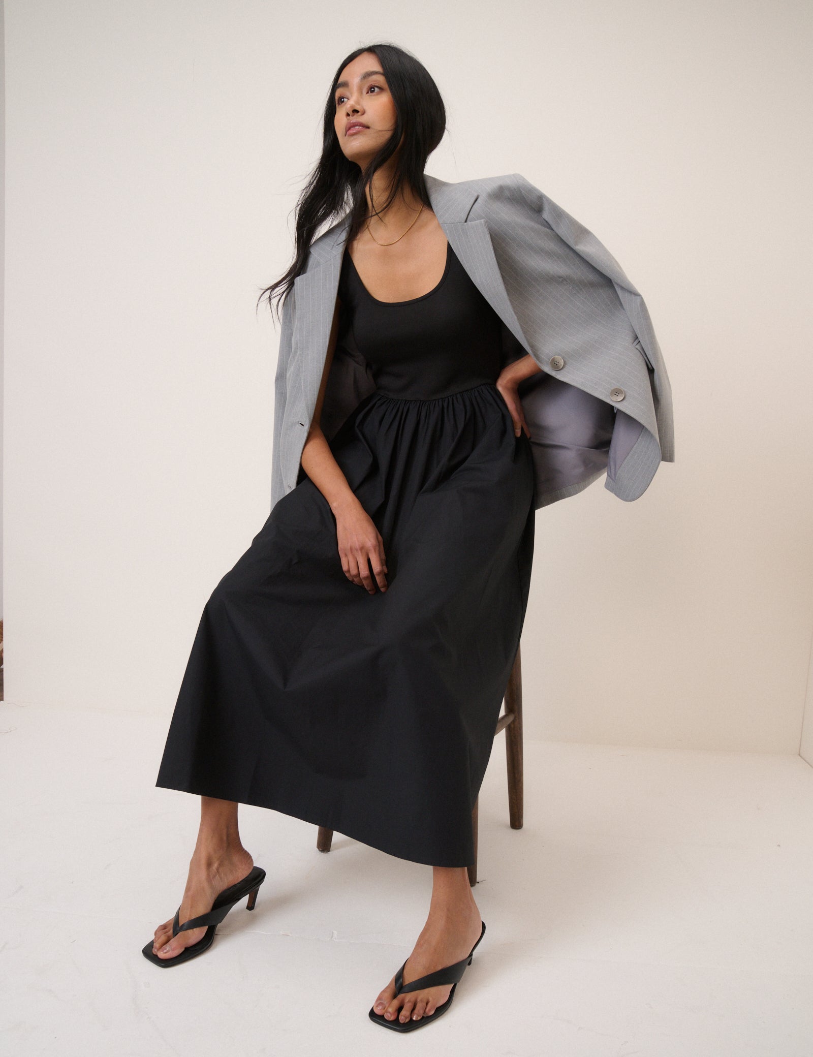 Black Sleeveless Colorado Midi Dress Black Sleeveless Colorado Midi Dress