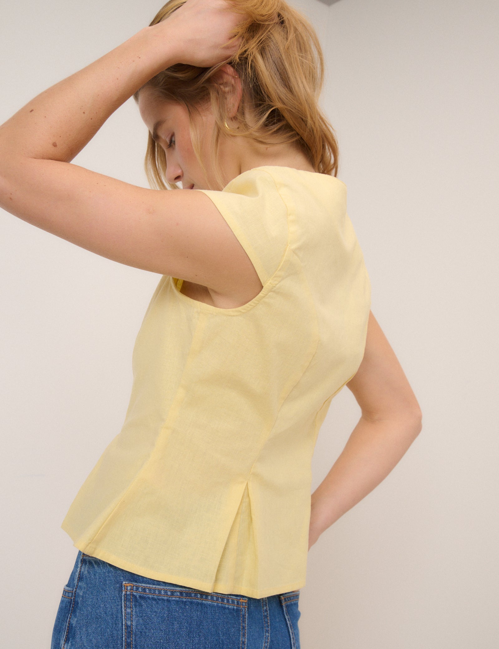 Butter Yellow Gretchen Top