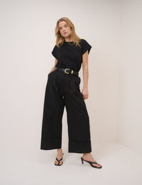 Black Cap Sleeve T-Shirt