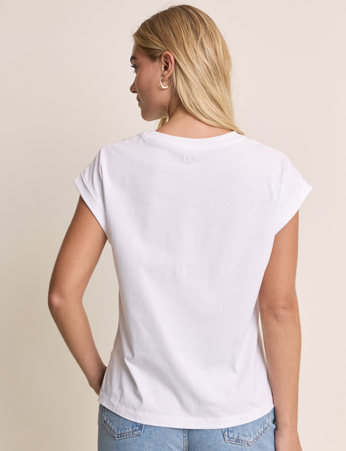 White Cap Sleeve T-Shirt