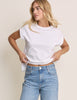 White Cap Sleeve T-Shirt