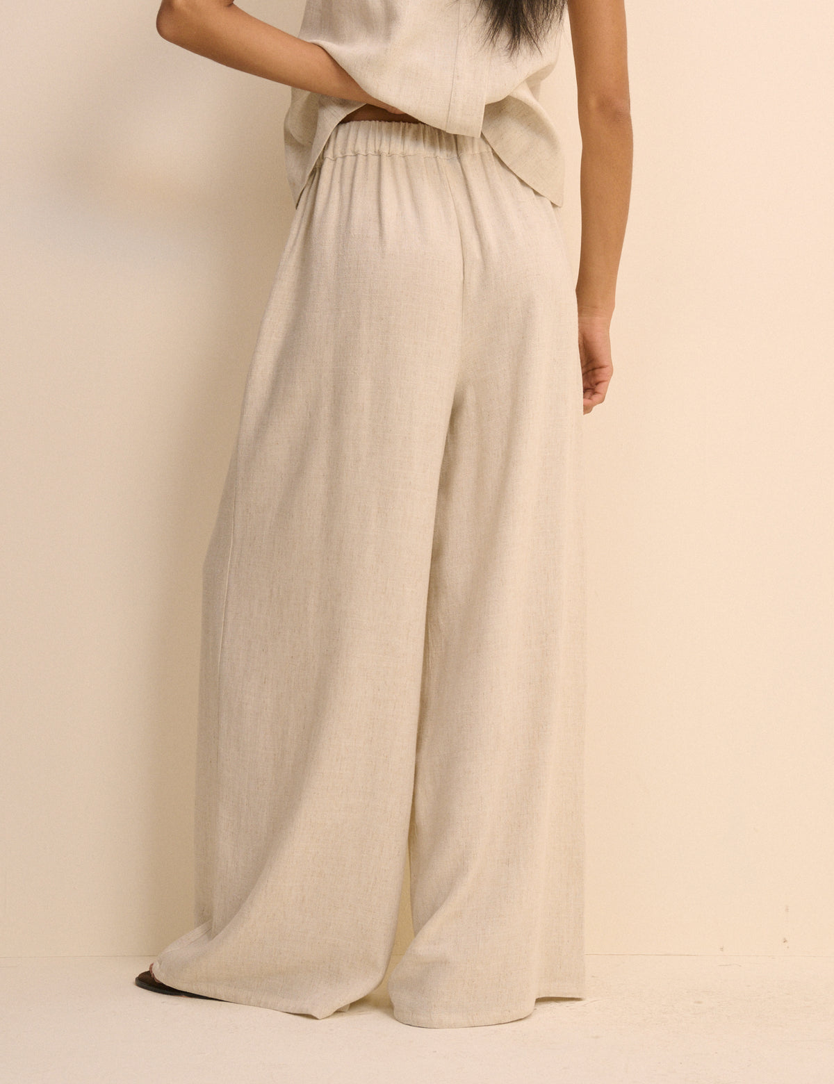 Stone Wide Leg Jerrow Trouser
