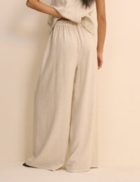 Stone Wide Leg Jerrow Trouser