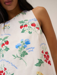 White Printed Palermo Mini Dress