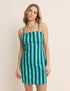 Blue Striped Palma Mini Dress