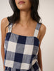 Navy Gingham Swing Top