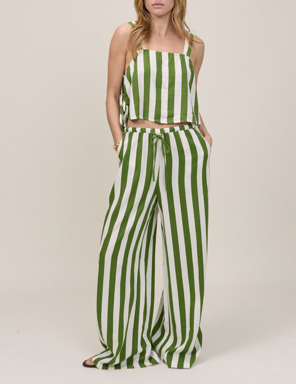 Green Striped Reese Trousers