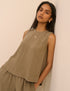 Khaki Swing Top
