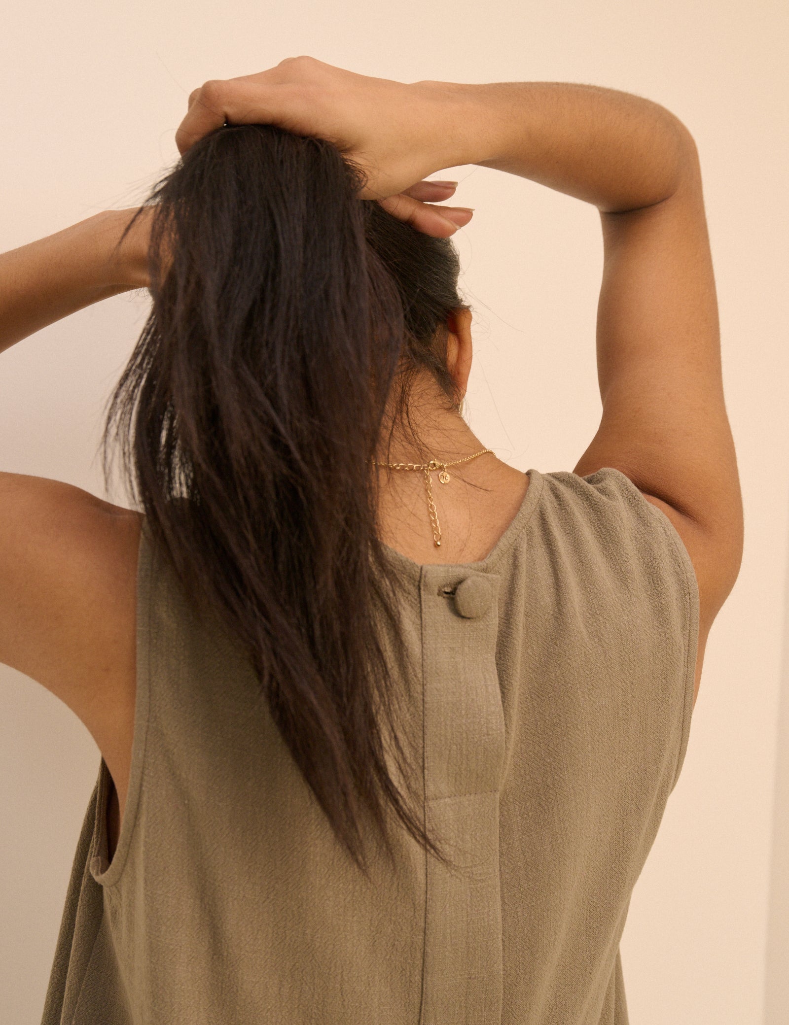 Khaki Swing Top