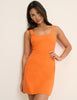 Orange Sleeveless Connie Shift Dress