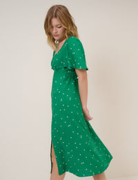 Green Floral Dee Dee Midi Dress