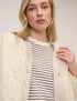 Cream Quilted Reversible Liner Jacket