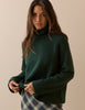 Green Roll Neck Oversized Jumper
