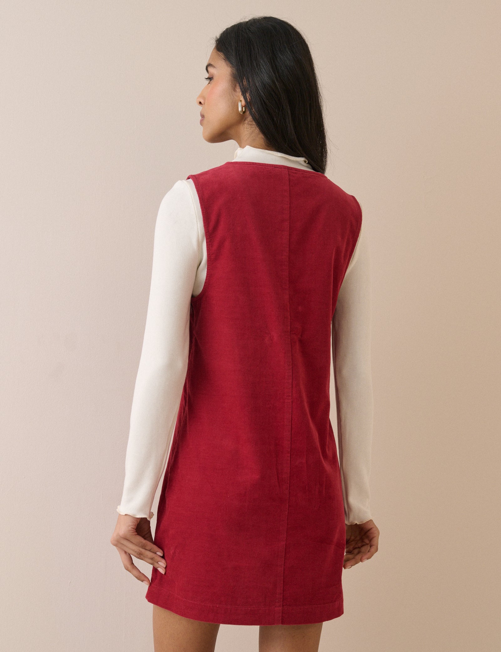 Red Cord Nila Shift Mini Dress