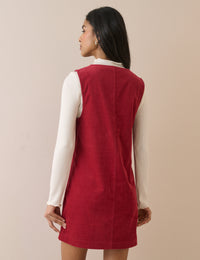 Red Cord Nila Shift Mini Dress