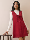 Red Cord Nila Shift Mini Dress