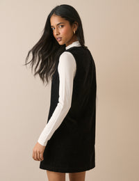 Black Cord Nila Shift Mini Dress