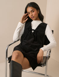 Black Cord Nila Shift Mini Dress